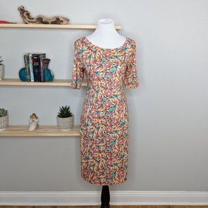 LuLaRoe Julia sz L body con dress knee length NWT